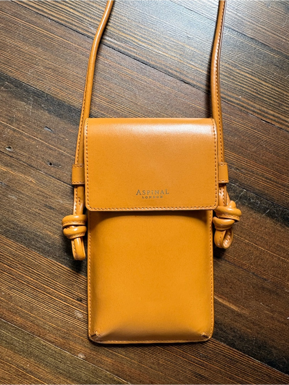 Aspinal of London Ella Leather Crossbody Phone Pouch